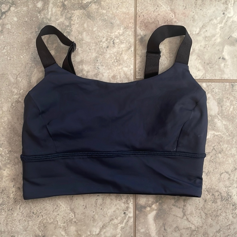 Navy Blue lululemon crop top used like new condition